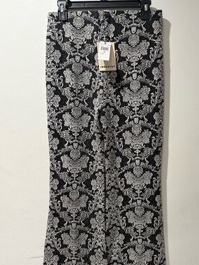 INDUSTRY Black & White Damask Pattern Pants